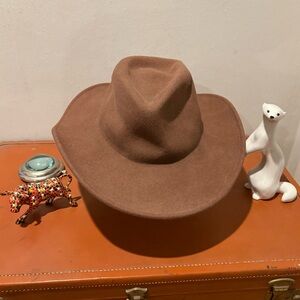 Bailey Hats Pecan Wind River Switchback Felt Cowboy Hat Wool Packable Outback